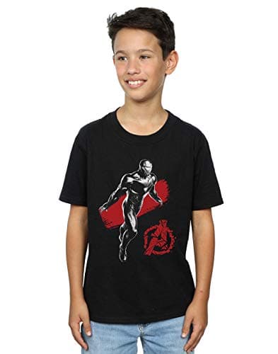 Image of Marvel Boys Avengers Endgame Mono Iron Man T-Shirt Black 5-6 Years