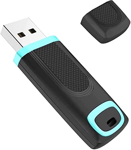Image of Vansuny 32GB USB Stick USB 3.0 Flash Drive High Speed USB Memory Stick Cap Design Thumb Drive Pen Drive (32GB Cyan)