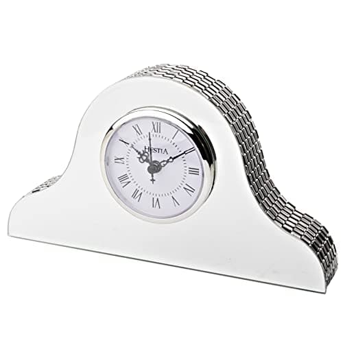 Image of Watching Clocks Hestia Glass Mirror Napoleon Mantel Clock