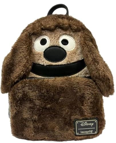 Image of Loungefly Disney Muppets Rowlf Mini Backpack Purse Faux Fur Cosplay Shoulder Bag