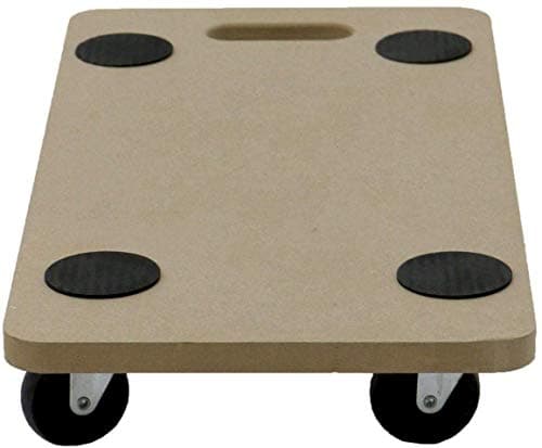 Image of Unibos Heavy Duty Anti Slip Hand Dolly Trolley Cart Furniture Moving Wooden Platform Mover Swivel Castors Perfect For Home, Workplace Or Professional Removals Use (200KG Loading Capacity Dolly)