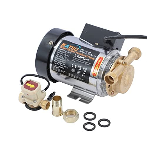 Image of KATSU Water Booster Pump 260W, Automatic & Manual Control Switch, Hot and Cold Water Pump for Garden Home Shower Washing Machine 151414