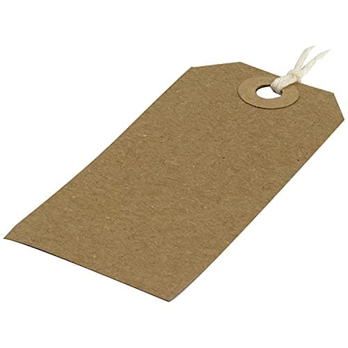 Image of Q-Connect KF01597 Strung Tag 82x41mm Buff (Pack of 1000)