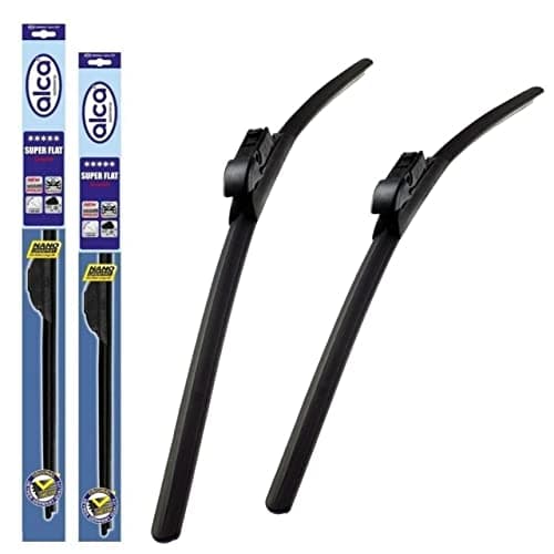Image of Fits Seat Leon 2012-2019 alca Germany Flat Windscreen Wiper Blades 26"16"ST ASF2616ST