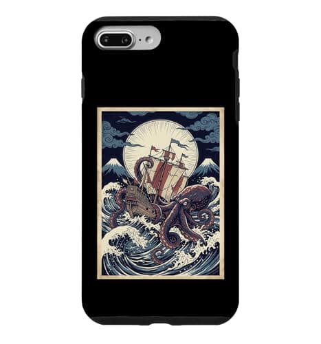 Image of Japanese Kraken Mythical Octopus Monster Ukiyo-e Case for iPhone 7 Plus/8 Plus