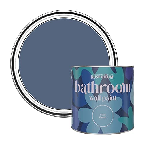 Image of Rust-Oleum Blue Water-Resistant Bathroom Wall & Ceiling Paint - Blue River 2.5L