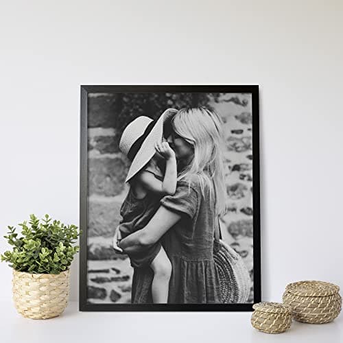 Image of Wee Blue Coo Personalised Framed Prints Beautiful Photos of Family, Friends and Pets Personalised Gifts for Special Occasions Framed Black A4 Upload from Phone
