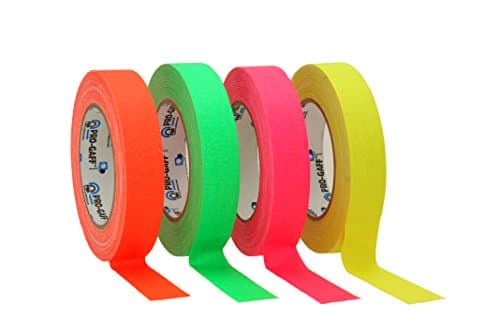 Image of ProTapes/Permacel 24mmx25 Yard Fluorescent Gaffer Cloth Tape - Older