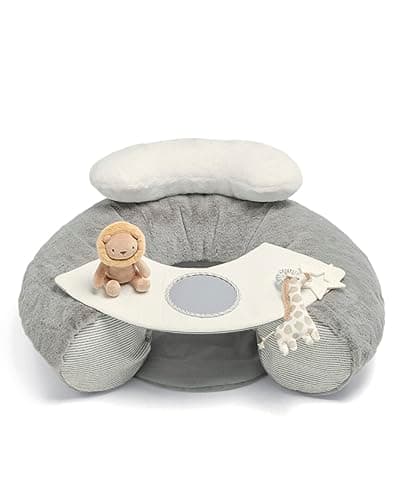 Image of Mamas & Papas Welcome to The World Sit & Play Baby Floor Seat, Grey (from +6month Until Sitting unaided)