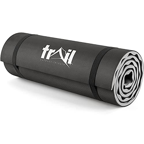 Image of Trail Camping Mat With Comfort Contours 15mm Thick Foam Insulated Roll Pad (Grey)