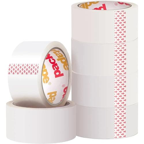 Image of Packatape 6 Rolls General Purpose Packing Parcel Tape - Clear Transparent 48mm x 66m Packaging Tape