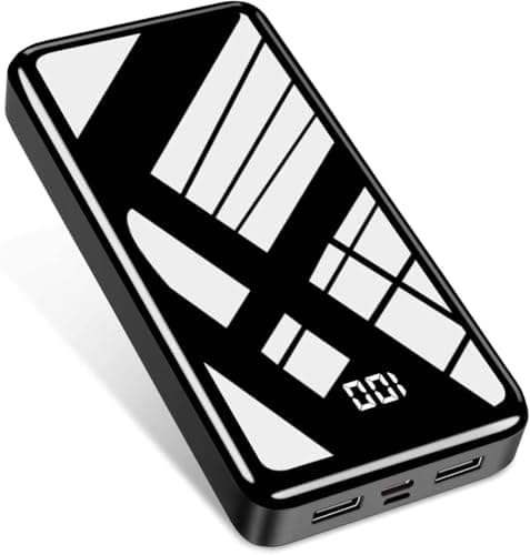 Image of Power Bank 27,000mAh, QC 4.0 USB C 22.5W Fast Charging PD 20W Portable Charger, Mobile Phone Battery Pack 3 Outputs & 2 Inputs High Capacity Compatible for Smartphones