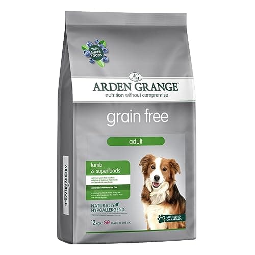 Image of Arden Grange Grain Free Adult Lamb & Superfoods Dry Dog Food 12 kg - 43% Lamb with Sweet Potato - Hypoallergenic Recipe with Prebiotics, Joint Support and Natural Antioxidants - Made in England