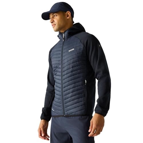 Image of Regatta Mens Andreson Hybrid Jacket Padded Lightweight Stretch Winter Layer Top