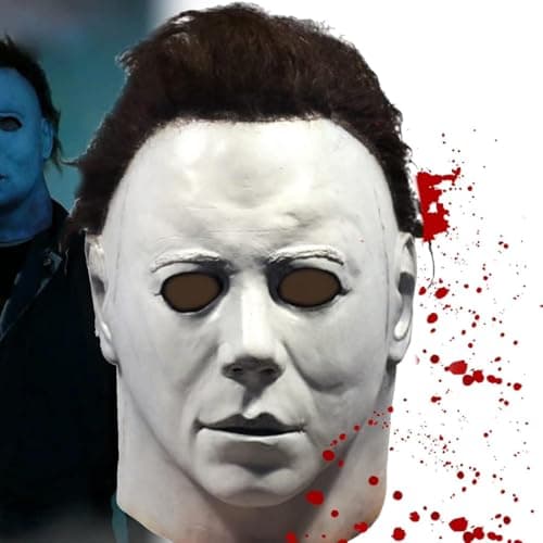 Image of Applysu Michael Myers Mask, Horror Costume Mask for Adults, Halloween Party Prop, Unisex
