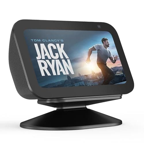 Image of PlusAcc Stand for Show 5 (3rd Generation) - Adjustable Mount Accessory with Tilt Function and Anti-Slip Base Compatible with Show 5 (3rd Gen)& iPhone 13/14 (Black)