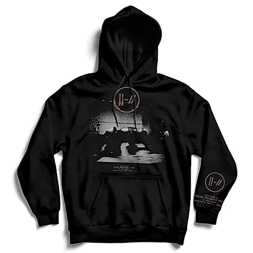 Image of Twenty One Pilots Unisex Black Hoodie Dark Stage with Arm Prints (L)