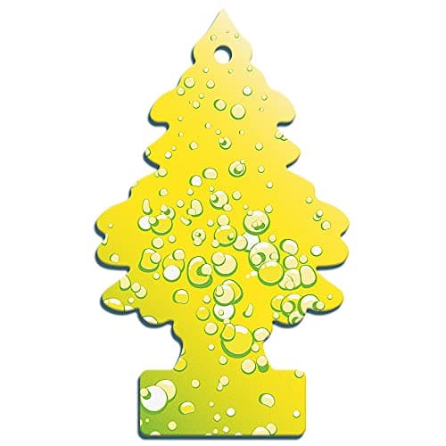 Image of Little Trees Air Freshener Tree MTR0073B Sherbet Lemon Fragrance For Car Home Boat Caravan - 24 Pack