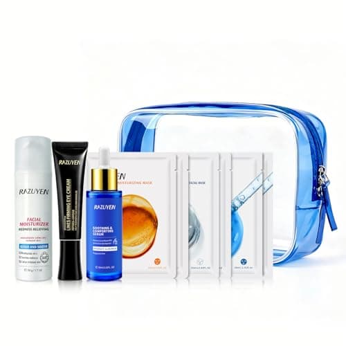 Image of RAZUYEN Face Care Sets for Women 9 Pieces, Gifts for Her with 6 Masks, 30ml B5 Serum, 50g Face Cream, 20g Eye Cream for Anti-Ageing and Skin Renewal, Beauty Set Men, Ladies Gifts, Gift Ideas for Women