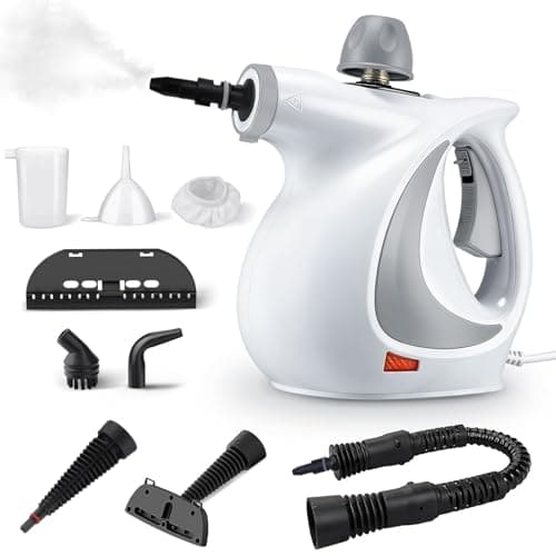 Image of Handheld Steam Cleaner, Multi-functional Portable Steam Cleaner With 9 Accessories,3-Min Heat-up and 1050W, Steam Cleaner Handheld with Child Lock for Floor, Car, Sofa, Window, Tile