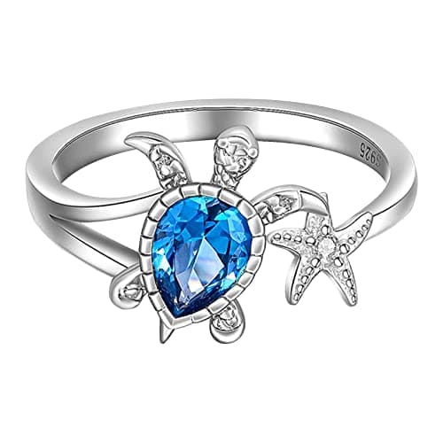Image of Generisch Silver Retro Multilayer Star Diamond Ring Rhinestone Ring Elegant Star Ring Adjustable Opening for Women Rings Wood Training, Einheitsgröße, Other, No Gemstone