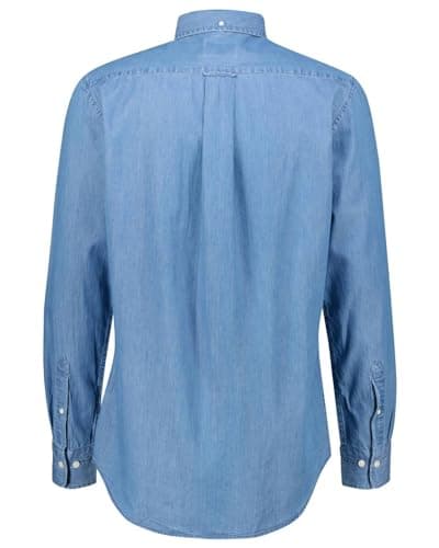 Image of GANT Men's REG Indigo BD Shirt, SEMI Light Blue,