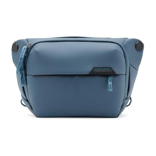 Image of Peak Design Everyday Sling 3L, Ocean, Padded Adjustable Shoulder Strap for Crossbody or Waist Carry, FlexFold Divider, Ideal for Carrying Cameras or Everyday Essentials, Sling Bag for Men and Women