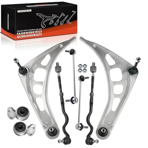 Image of Frankberg 8 pcs Wishbone ArmSet Front Compatible with 3 Series E46 316-330 1998-2005 3 Series Touring E46 316-330 1995-2005 Z4 R.o.a.d.s.t.e.r E85 2003-2009 Replace# 32106777503