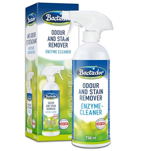 Image of Bactador Enzyme Cleaner Spray 750ml- Enzymatic cleaner & Cat urine enzyme cleaner - Pet carpet cleaner - Microbiological urine neutraliser - Pet stain & odour remover - For home & animal environment