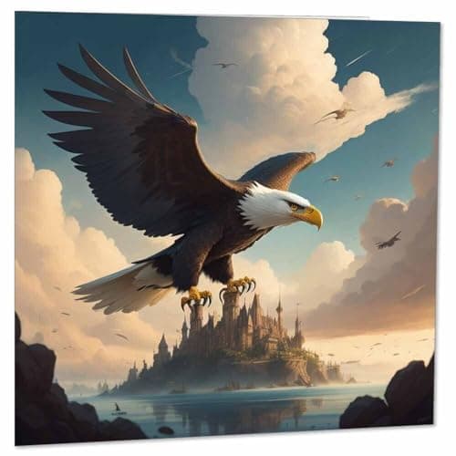 Image of Eagle Greeting Card 145 x 145mm