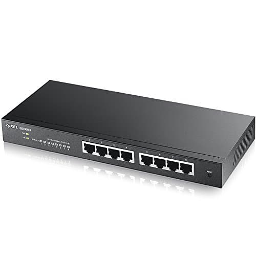 Image of Zyxel 8-Port Gigabit PoE Switch, Black