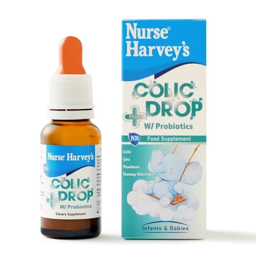 Image of Nurse Harvey’s Colic Drop Plus w/Probiotics – 20 ML/Colic & Gas Relief Drops for Babies | with Lactobacillus Rhamnosus, Lactobacillus Reuteri, Black Seed Oil, Chamomile, Lemon Balm & Magnesium