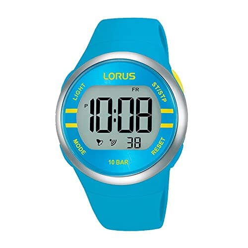 Image of Lorus Digital Quartz Watch with Silicone Strap, Turquoise, Fashion