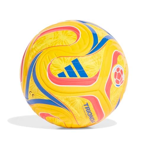 Image of adidas Unisex-Adult Wc26 Mini Home Colombian Football Federation, Yellow/Semi Lucid Red/Glory Blue, 1