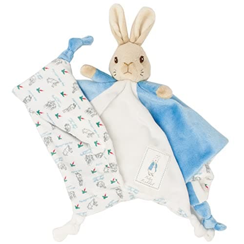 Image of Official Peter Rabbit Comfort Blanket - Beatrix Potter Soft Toy for Babies and Toddlers