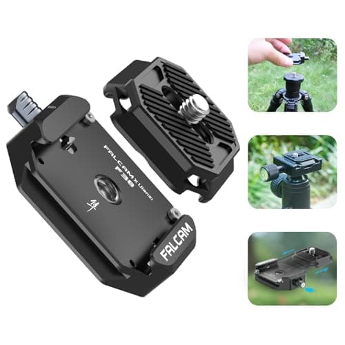 Image of ULANZI F38 Camera Quick Release Plate w 1/4" to 3/8" Screw Thread, Quick Release System QR Plate Camera Tripod Mount Adapter for Sony Canon Monopod DSLR Stabilizer Slider DJI Switch Between Stablizer