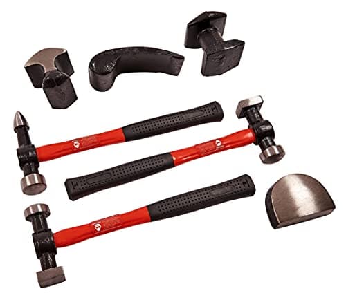 Image of Amtech I9280 Auto Body Kit, 7 piece Panel Beating Tools and Car Body Repair Kit, Supplied with Storage Case
