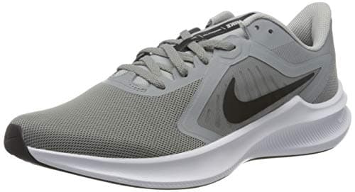 Image of NIKE Men's Downshifter 10 Running Shoe, Particle Grey Black Grey Fog White, 7.5 UK