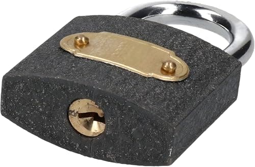 Image of 50mm Heavy-Duty Padlock with Keys Lock with Hardened Steel Shackle Security for Shed, Fence gate & Garage Gym lockers suitcases Anti-Cutting & Sawing Protection with 2 Matching Keys 1PC