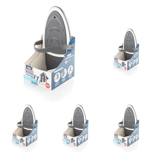 Image of Minky VH80900108 Sure Grip Iron Holder with Strong and Secure Strip, Grey, One Size (Pack of 5)