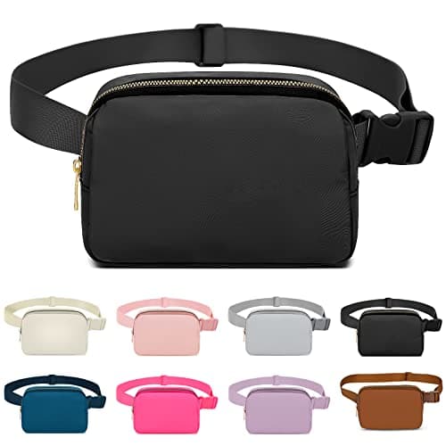 Image of Invool Bum Bag for Women Men, Fanny Pack with Adjustable Straps Crossbody Fashion Waist Pack, Running Belt Bag for Travel Workout Cycling Hiking