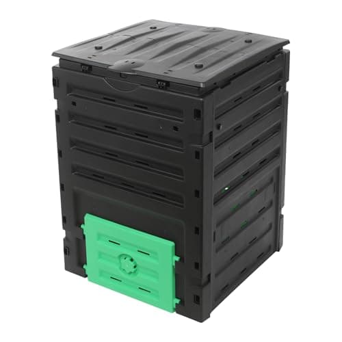 Image of DunleyMin 450L Large Compost Bin Garden Compost Bins Outdoor Composter with Optimized Ventilation and Bottom Discharge for Home Gardening, Balcony, Yard