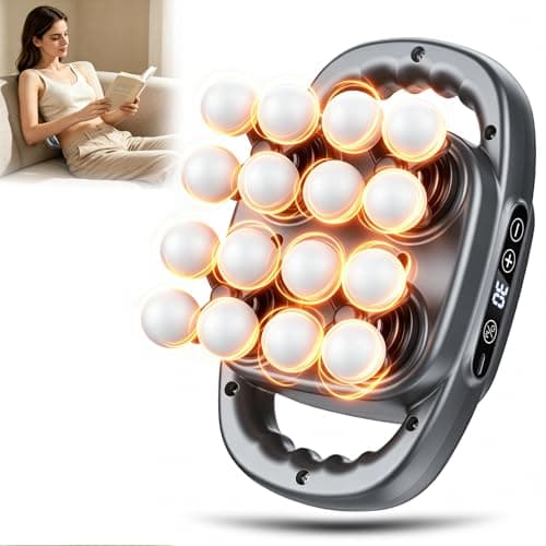 Image of Massage Gun Deep Tissue, 16-Head Mini Muscle Percussion Massager with 30 Speeds, Compact Quiet Hand Muscle Massagers for Home Office Workout Pain Relief, Ideal Gift for him, her