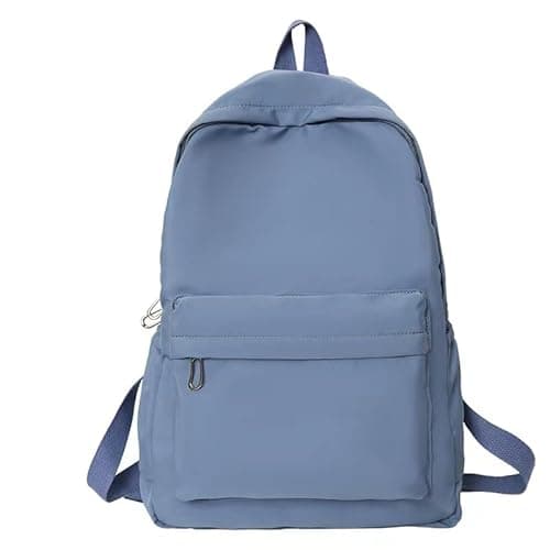 Image of YXQSED School Backpack Womens, Causal Travel School Bags for Teenage Girls Lightweight Rucksack Water Resistant Bookbag for College Womens Mens Blue