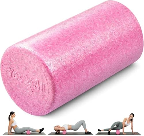 Image of Yes4All EPP Exercise Foam Roller – Extra Firm High Density Foam Roller – Best for Flexibility and Rehab Exercises (12 inch, Fuschia Rose)