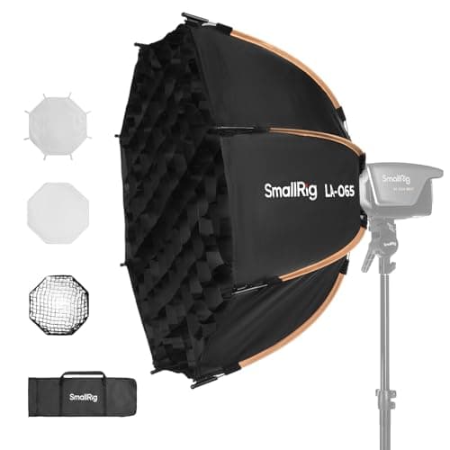 Image of SMALLRIG LA-O65 Octagonal Softbox, 65cm/ 25.6in Quick Release Softbox with Carrying Bag, for Bowens Mount COB Lights for SmallRig for Neewer for Aputure for Godox - 4874