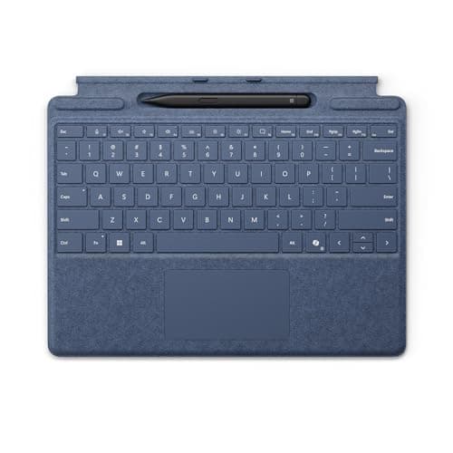 Image of Microsoft Surface Pro Keyboard with Slim Pen | Sapphire | Compatible with Surface Pro Copilot +, Surface Pro 9, or Surface Pro 8