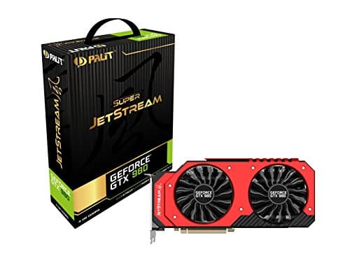 Image of Palit Nvidia GeForce GTX 980 Super JetStream 4GB GDDR5 Graphics Card, PCI Express 3.0, Mini HDMI, DVI-I, 3 x Mini Display Port, 256-bit, NVIDIA GameStream Technology