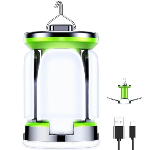 Image of Blukar Camping Lantern Rechargeable, 2000 Lumen Ultra Bright Camping Lights Lamp - 7 Light Modes, 60 LED Hanging Tent Lamp, 10+ Hrs Battery Life for Outdoor, Power Cuts, Emergency, Fishing, Hiking etc