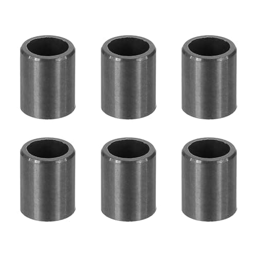 Image of sourcing map 6Pcs Sleeve Bearing Plastic Bushings ID 6mm x OD 8mm x Length 10mm POM Wrapped Oilless Bushing, Black